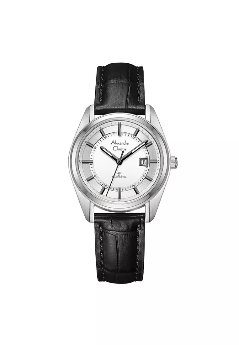 Alexandre Christie AC 8695 LDLSSSL Jam Tangan Wanita Leather Strap